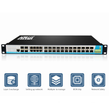 Gigabit ethernet réseau switch 24 port couche 3 prix de hub